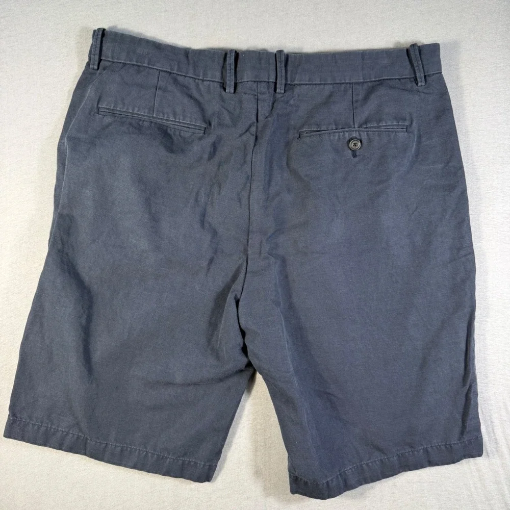 Vince Mens Flat Front Chino Twill Shorts Size 36 charcoal